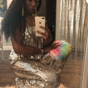 Silver Sequin Jumpsuit